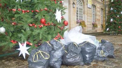 Des mauvais trieurs déposent leurs déchets sous le sapin de  Sainte-Ménehould - Journal L'Ardennais